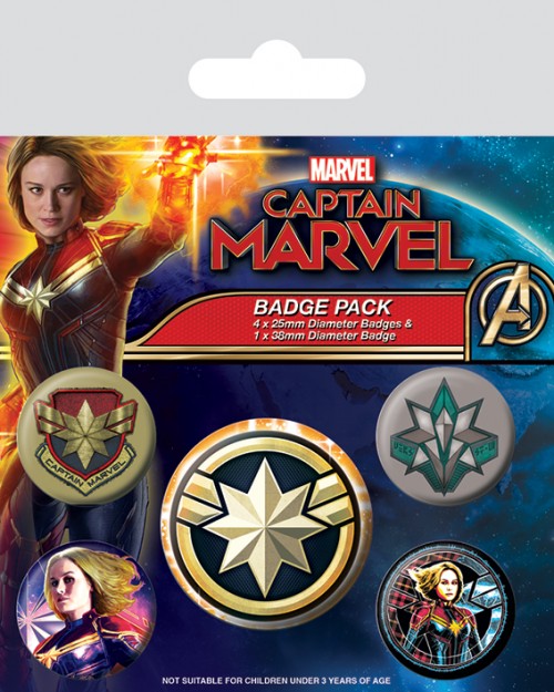 Captain Marvel ONE Mission Patch and ONE Coin Box 4 Boxes 