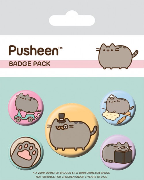 Pusheen (Fancy)  Badge Pack