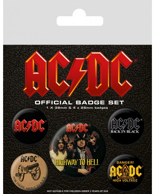 AC/DC (Logo)  Badge Pack...