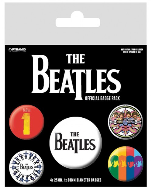 The Beatles (Black)  Badge...