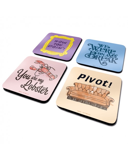 Friends (Quotes)  4 Coaster...